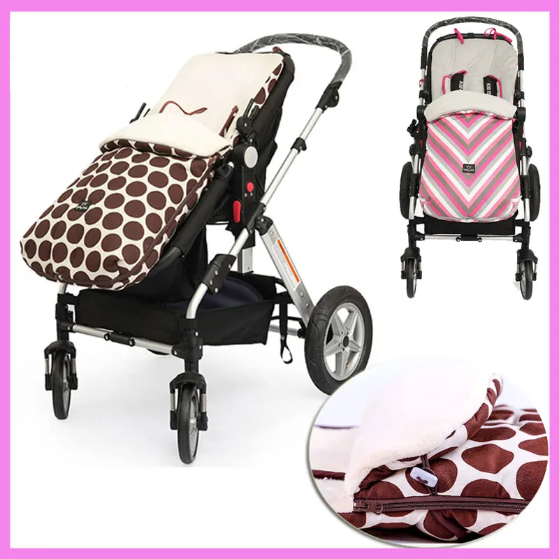 Newborn Double Baby Sleeping Bag for Stroller Baby Carrier Stroller Accessories Outdoor Warm