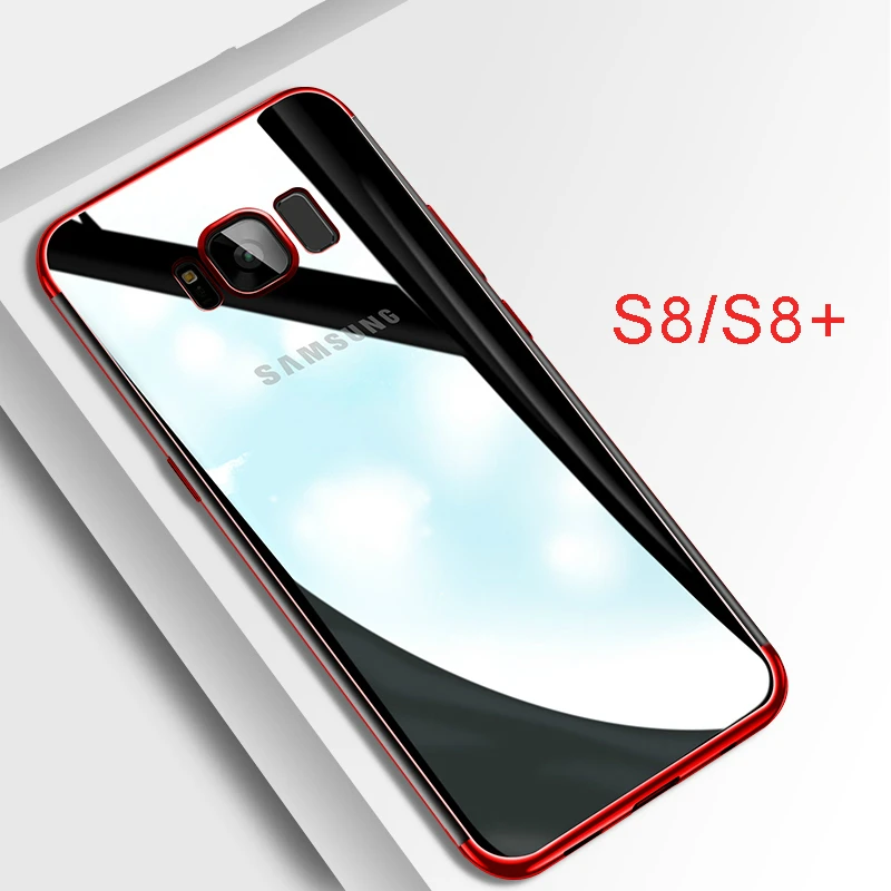 

BONVAN TPU Case for Samsung Galaxy S8 plus cover Ultra thin Transparent Plating shining Soft Cases for Samsung Galaxy S8 Funda