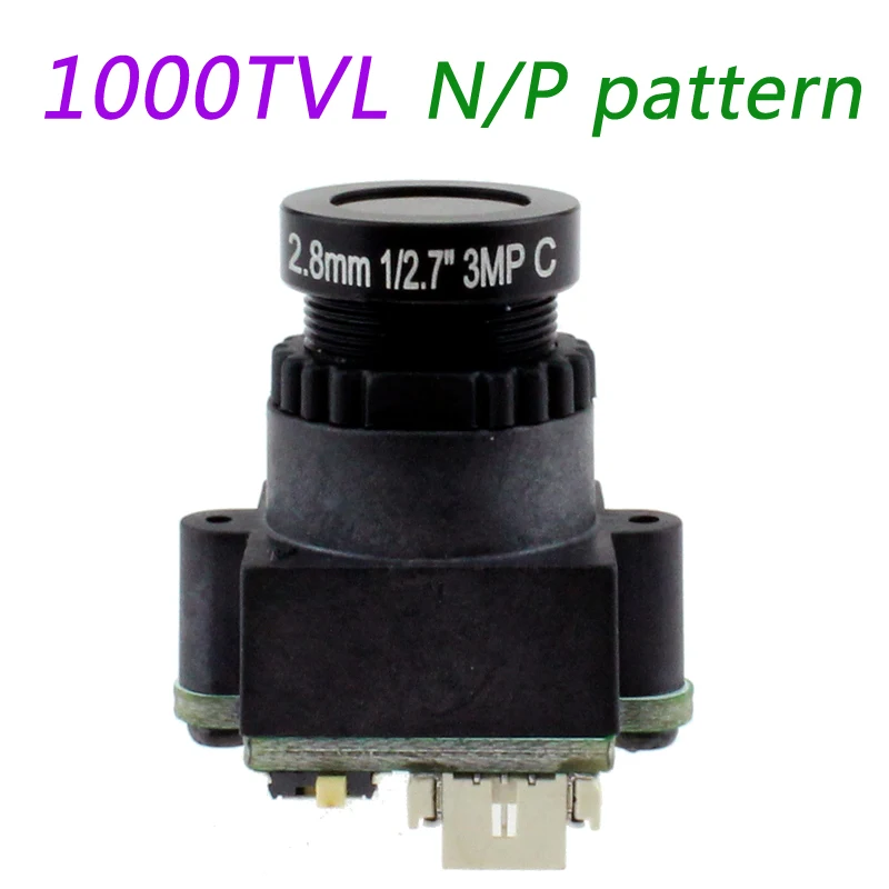 

RC FPV Mini Digital Video Camera FPV-1000TVL 1000 Line for Aerial Photography N/P Pattern 2.8mm 3MP