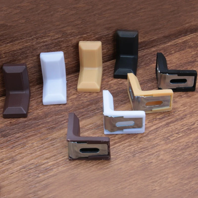 

100Pcs/Lot Premintehdw 90 degrees Right Angle Corner Bracket Connector With Decorative Cover