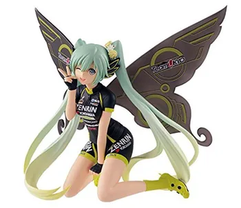 

NEW hot 10cm Hatsune Miku butterfly Racing Action figure toys doll collection Christmas gift with