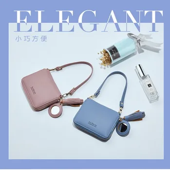 

by dhl or ems 50pcs New Fashion Women Wallet Short Handle Wrist Lady's Purse carteira portefeuille femme Tassel Girl Bag