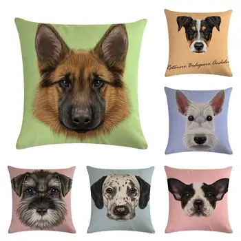

Hot Selling Dog Series Pillow Cover Automobile And Sofa Cushion Cover Home Decor