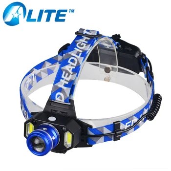 

TMWT Mining Fishing Head Lamp 10W XML T6 and 2x COB LED Micro USB Rechargeable Headlamp with Motion Sensor