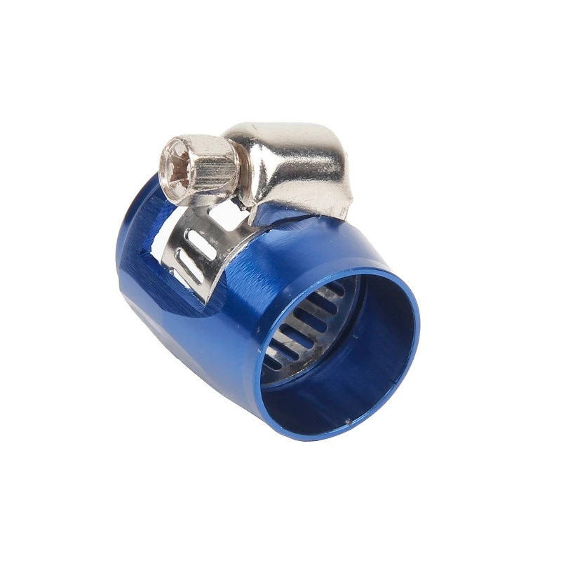 AN4/6/8/10 Blue Hose End Finisher Aluminium Alloy Fuel Oil Water Pipe Clip Clamp 4/6/8/10 AN Auto Replacement Clamps