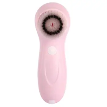 

Replaceable Heads Electric Rotating Facial Cleansing Brush Deep Pore Cleaning Exfoliator Face Washing Deep Cleaner Brush pink