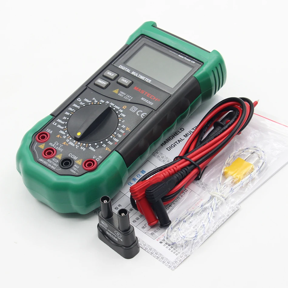Mastech MS8269 3 1/2 Цифровой Мультиметр LCR метр AC/DC Напряжение ток multifunctionTester детектор