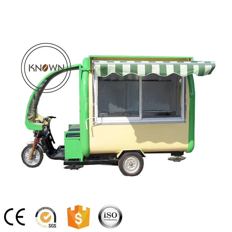 Ce Approve Motorcycle Electric Food Cart Mobile Food Trailer