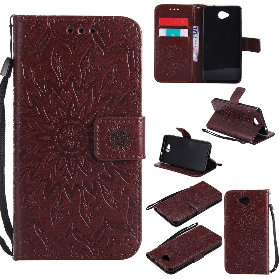 Luxury Leather Emboss Circular flower Phone Bag for Nokia Lumia 640 Case Flip Stand Wallet for Microsoft Lumia 635 550 650 Coque (7)