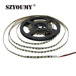Szyoumy SMD 2835 Светодиодная лента черная панель для печатной платы 120 светодиодный s/Meter No-водонепроницаемый 5 мм ширина IP33 Гибкая струна для