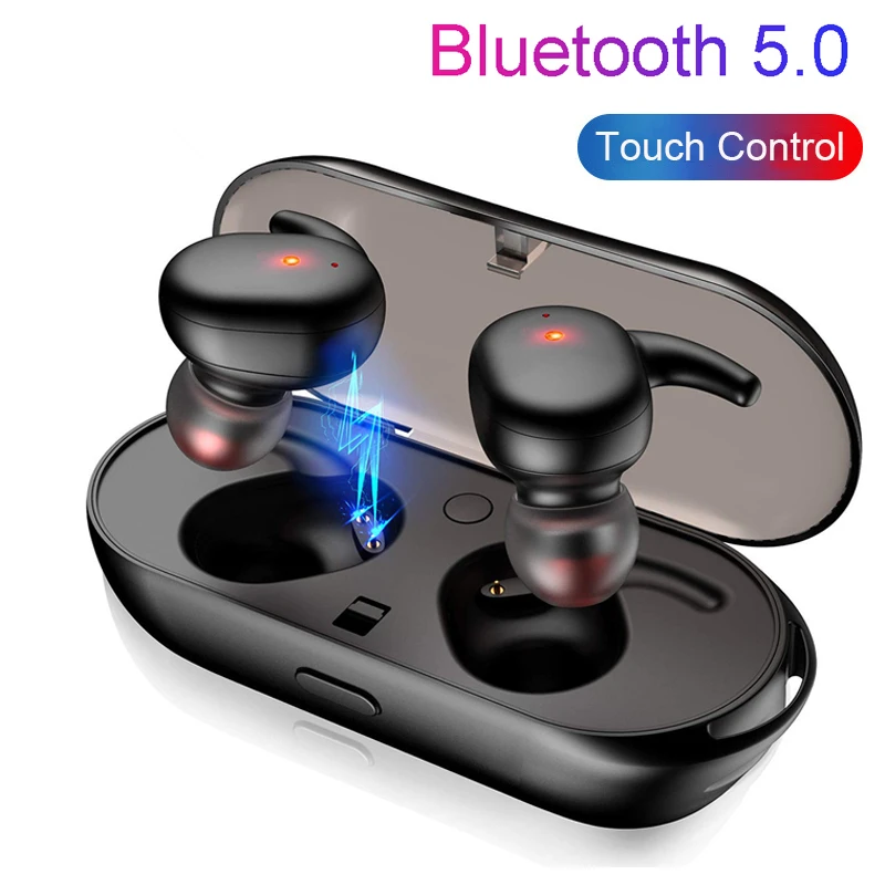 

HANTOPER HT2 Invisible Bluetooth Headphone 5.0 TWS Mini Wireless Headset Automatic Pairing Earbuds Stereo Binaural call Earphone