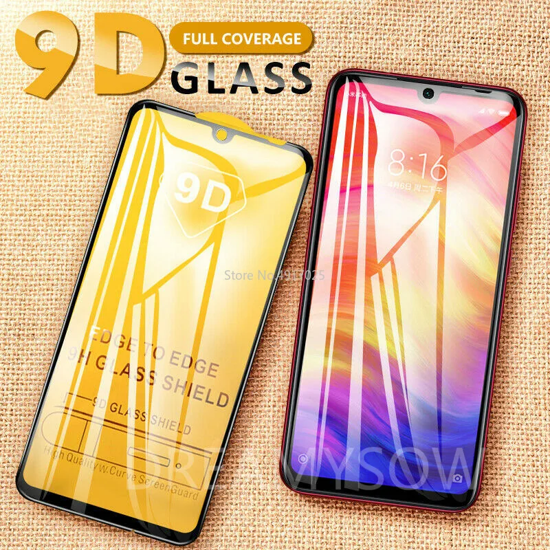 9D Премиум Закаленное стекло для Xiaomi Redmi Note 7 6 5 Pro защита экрана Полный Чехол 6A Plus