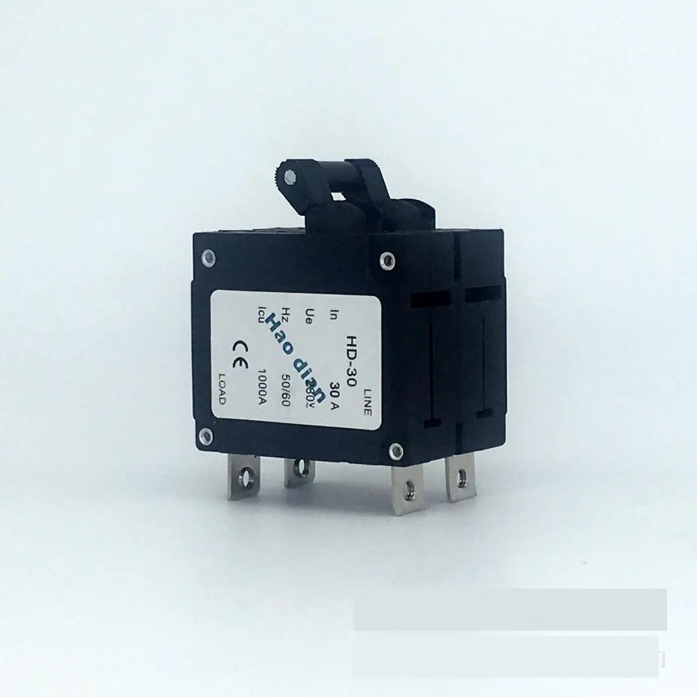 

10pcs Hydraulic electromagnetic circuit breaker hd-30 2P/30A device protects the over-magnetic circuit breaker