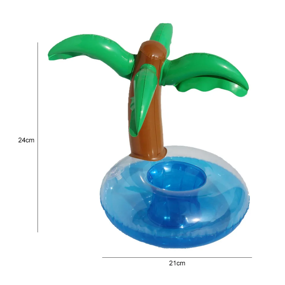 Baby Swimming Neck Ring Tube Safety Infant Bathing Float Circle Summer Inflatable Water Floating Drink Cup Holder Accessories