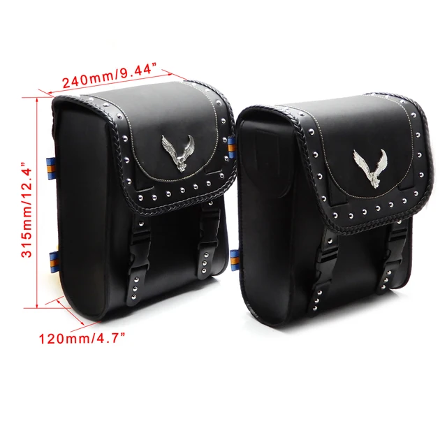 Universal Motorcycle Luggage Front Fork Tool Bag Leather Universal Motorcycle Luggage Front Fork Tool Bag Leather Synthetic Handlebar Bags For Harley Sportster Dyna