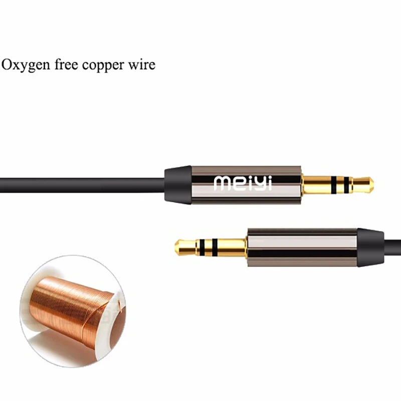 MEIYI 3.5 mm Jack Aux Audio Cable Male to Male Car Aux Cable Gold Plated Auxiliary Cable for Car / iPhones / Media Players MEIYI 3.5 mm Jack Aux Audio Cable Male to Male Car Aux Cable Gold Plated Auxiliary Cable for Car / iPhones / Media Players