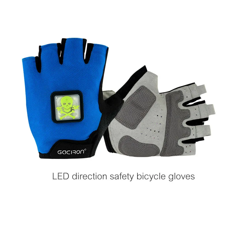 NewSportsCyclingGlovesLEDTurnSignalLightsBikeLEDGlovesSlip