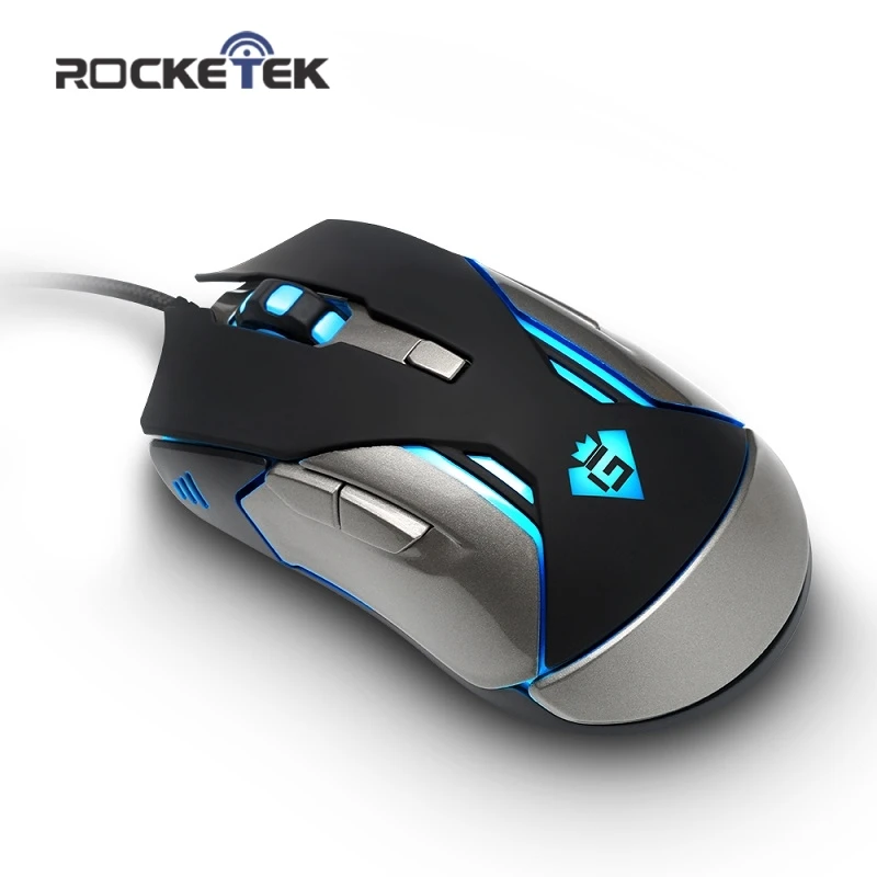 Rocketek USB мышь компьютерная 6 кнопок 2400 DPI|Мыши| |