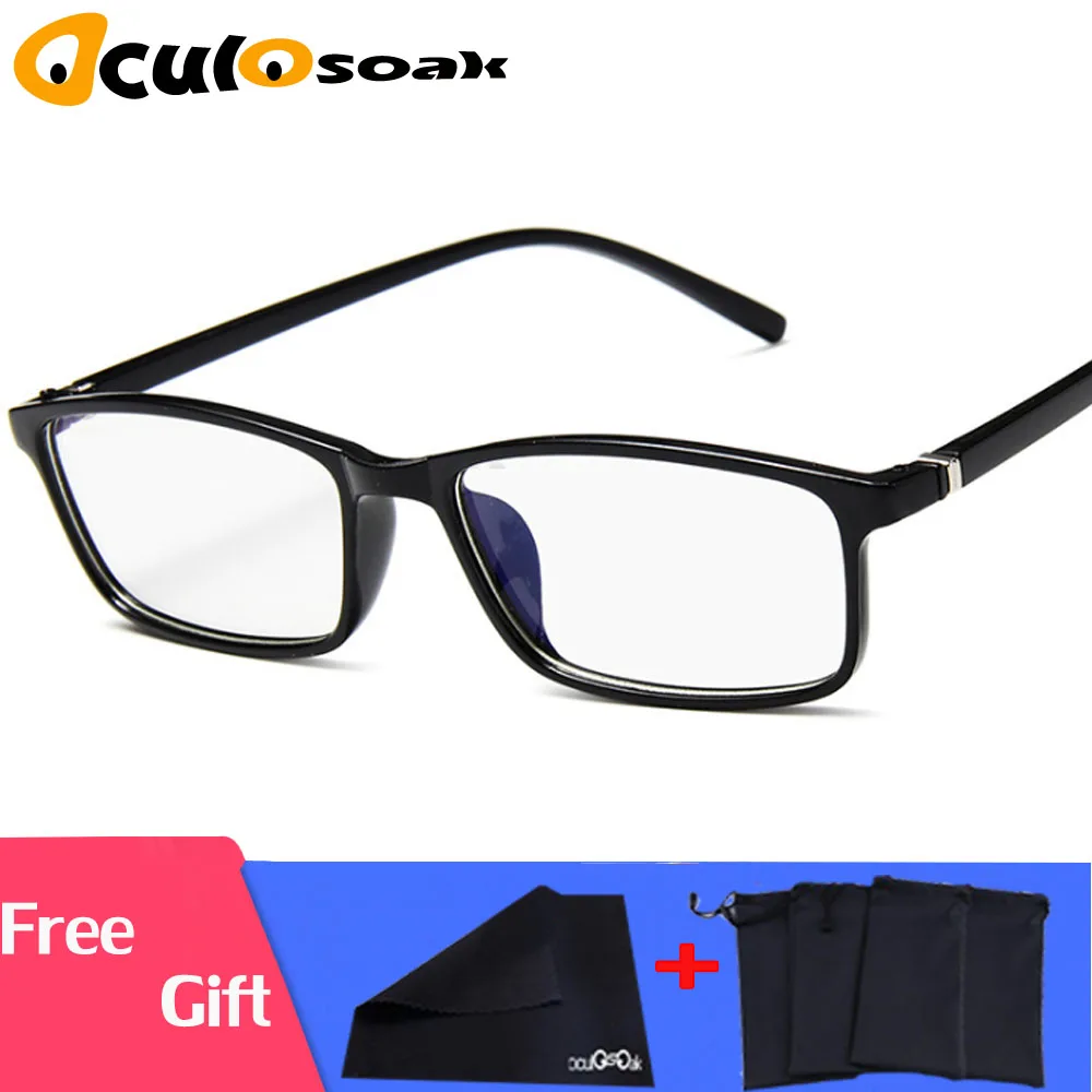 

2019 Women Glasses Frame Men Anti Blue Light Eyeglasses Frame Vintage Square Clear Lens Glasses Optical Spectacle Frame