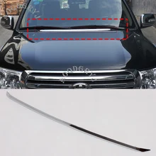 Автомобильный Стайлинг 1 шт. для Toyota Land Cruiser LC200 2008- хромированная сталь Передняя капот двигателя молдинг отделка полосы
