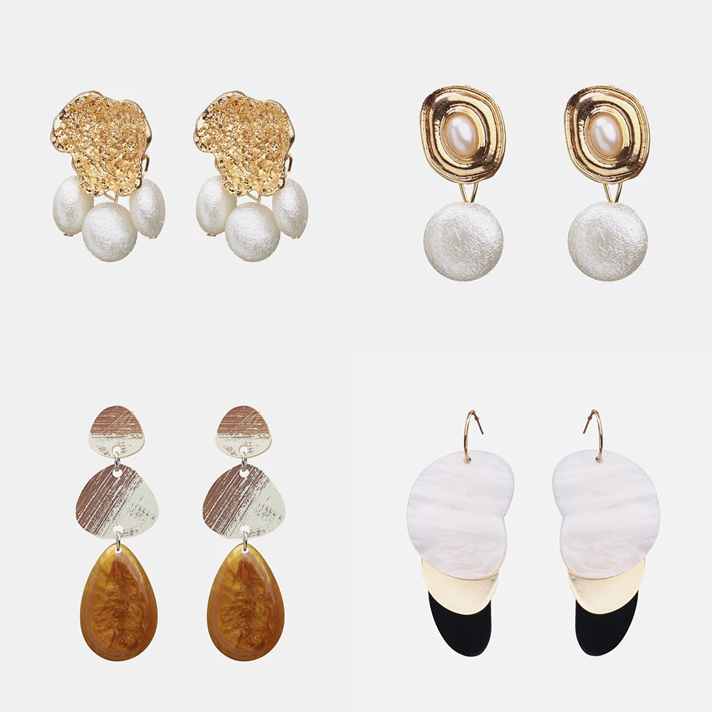 

Ztech Trendy Elegant Simulated Pearl Long Earrings Pearls String Statement Drop Earrings For Wedding Party Gift Za Jewelry 2019