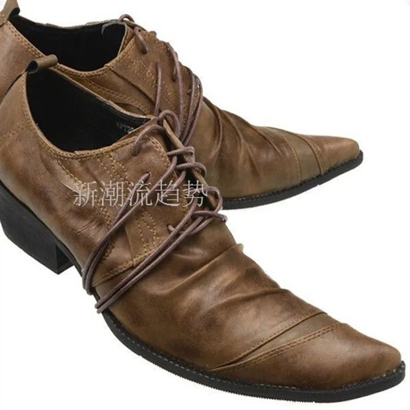 Lace Vaca Formal Hombre De Piel Los Up Para Cuero Pic Pic Oxford Hombres Deificación as Moda Boda Med Talón Zapatos Plisada Nueva As 8xp0w