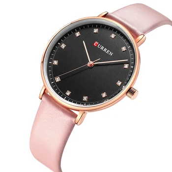 

2019 New CURREN 9023 Female Quartz Watch Women Leather Casual Fashion Quartz Watch For Women Ultra-Thin Ladies Wristwatch Gifts