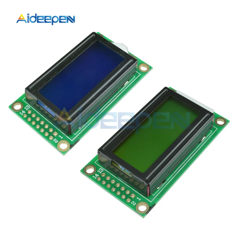 0802 LCD Module 8 x 2 Character Display 5V LCD Backlight Blue/Yellow For Arduino DIY Kit