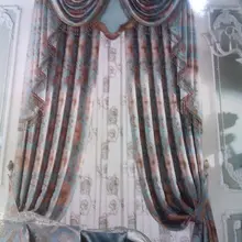 Кружева шторы домой Приложение вышивка занавес роскошные шторы готового продукта Кружева Тюль балдахин дешево хрустальные шторы