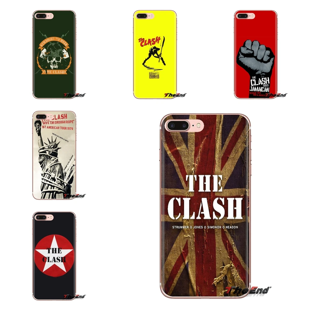 Чехол для телефона Clash band London call music чехлы Samsung Galaxy S3 S4 S5 Mini S6 S7 Edge S8 S9 S10 Plus Note 3 4 5 8 9 |