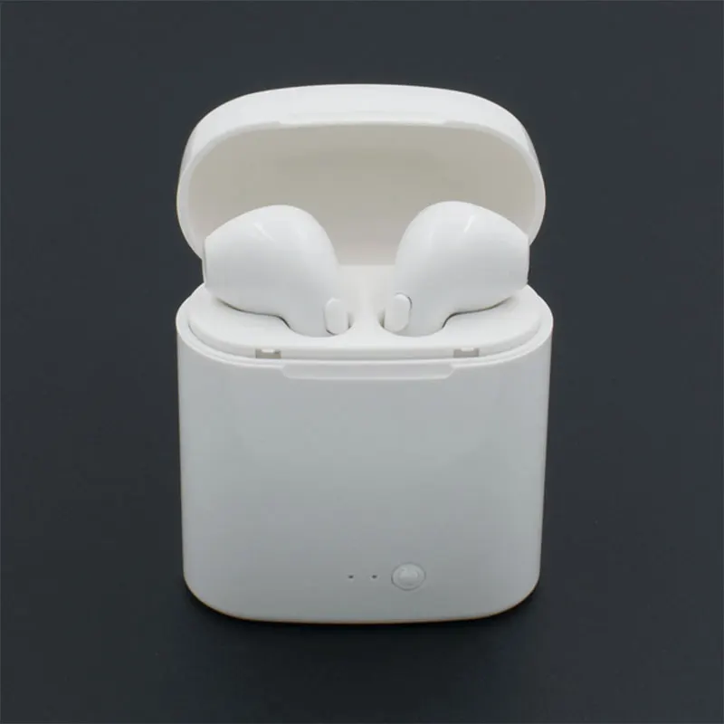 

Hot i7s TWS Mini Wireless Bluetooth Earphone Stereo Earbud Headset With Charging Box Mic For All Smart phone 90pcs/lot DHL free