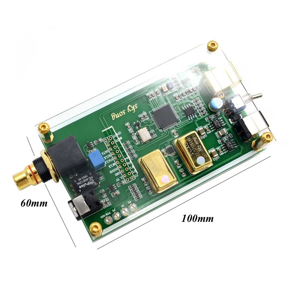 Dop64 com Chapa Interface de Saída Lusya Xu208 Xmos Assíncrona Fibra Coaxial Usb Digital Spdif Iis Dsd256 A6 018 Acrílica - Image 6