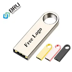 BRU 1GB2GB4GB8GB USB флеш-накопитель мини-металлический Флешка USB Memory Stick подарок выхлопная труба слово гравировка дизайн принт узор