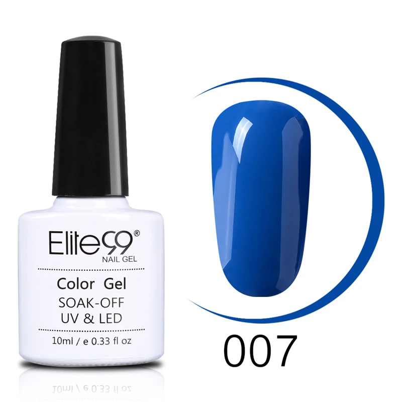 Elite99 гель-лаки фиолетовый синий цвет набор гель-лаков для ногтей замачивается наращивание ногтей УФ и светодиодный светильник для маникюра дизайн ногтей - Цвет: BU007