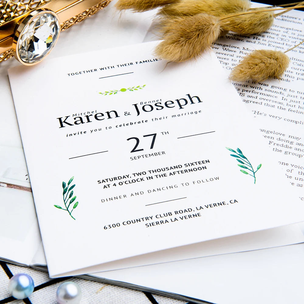  c25-Wedding Invitation Card Customized Invitation Card High-end Paper Card Table Arrangement Card s - 4.00003E+12