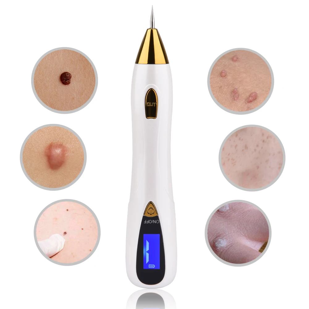 Beste LCD Display Laser Mol Verwijdering Tool Spot Remover Sproet Verwijderen Pen Wart Verwijdering Machine Huidverzorging Salon Thuis Schoonheid Apparaat