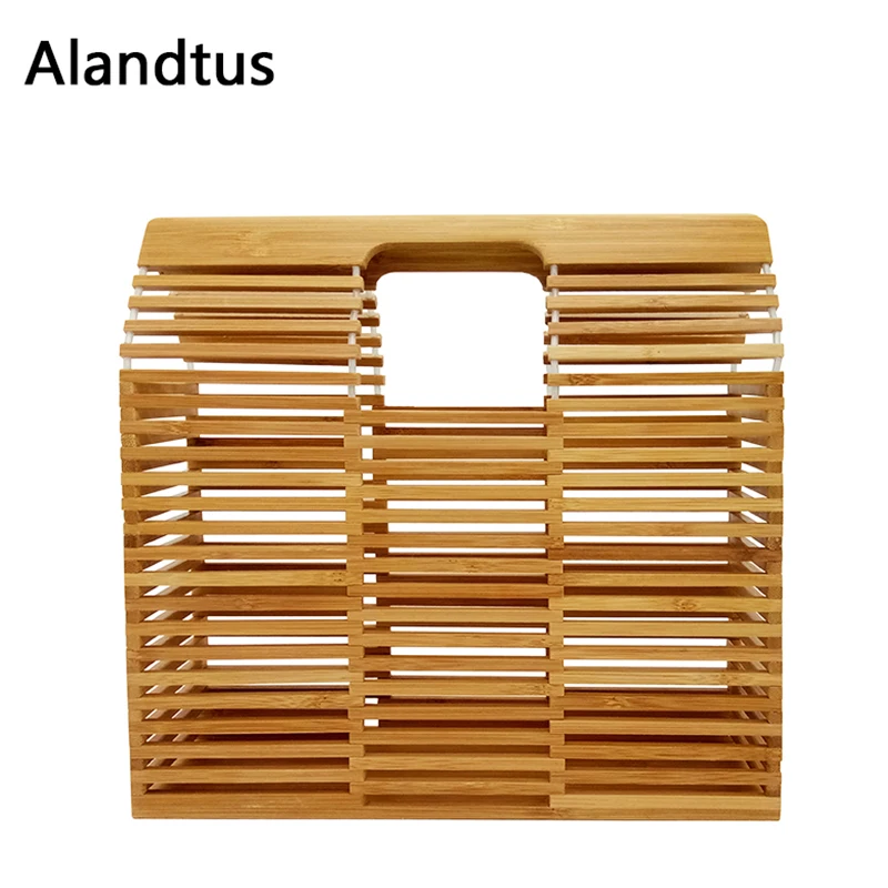 

Women Handbag Bamboo Bag Handmade Woven Handbags Square Summer Beach Bag Crossbody Bags For Women Shoulder Bags Bolsa Feminina