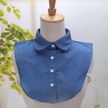 

2017 Fashion Blue Vintage Detachable Women's Lapel Shirt Fake False Collar Necklace Clothing Accessories 17Dec2