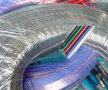 

Freeshipping 20m 5-pin cable wire 22 AWG RGB Extension Blue/Red/White/Green/Black for RGBW SMD 5050 3528 Led RGB strip light