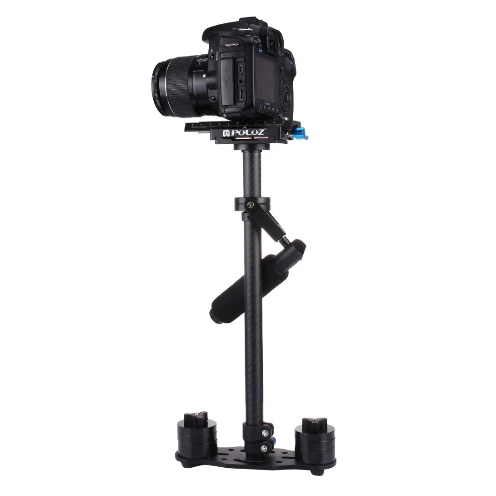 DHL Free PULUZ S60 for steadycam Scalable Carbon Fiber Handheld Camera Stabilizer for Steadicam for Canon Nikon DSLR Stabilizer