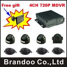 4CH 720P mobile DVR Kit,for bus,car,taxi,truck use,free shipping.