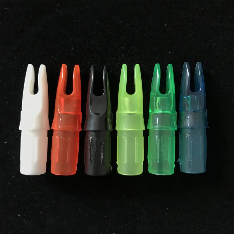 60/100pcs Archery Arrow Nock ID7.6mm Internal Plastic Insert Tails For Shaft Hunting | Спорт и развлечения