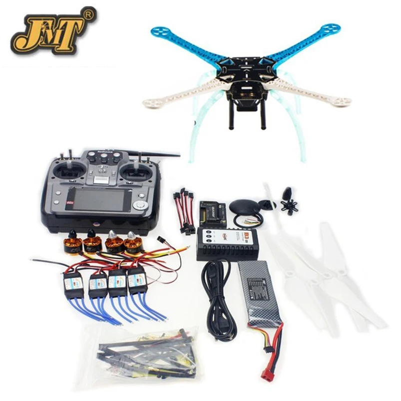 

JMT S500-PCB DIY GPS Drone Multi-Rotor Frame Full Kit APM2.8 AT10 TX&RX Motor ESC