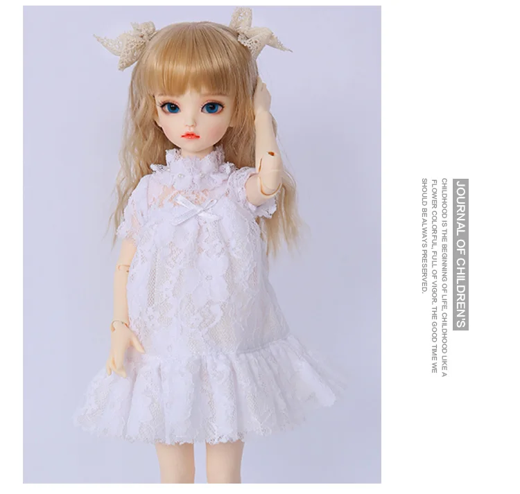 Одежда для куклы BJD 1/4, милое платье, Одежда для куклы для детей, аксессуары для куклы luodoll