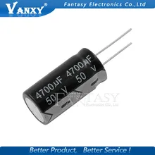 2PCS Higt quality 50V4700UF 18*35mm 4700UF 50V 18*35 Electrolytic capacitor