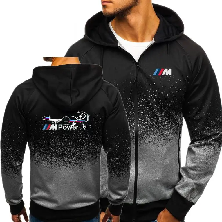 

Autumn Men Hoodies Zipper Gradient Sweatshirt ADVENTURE GS R1200 RT Print Streetwear Jacket Men Slim Fit Fitness hooded Outwear