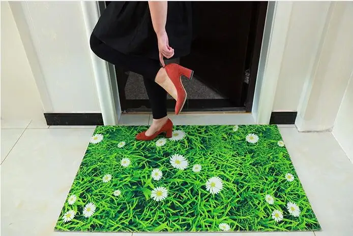 3D креативный дверной коврик растительный ковер с принтом коврики для прихожей, спальни, гостиной, чайного стола, коврики для кухни, ванной комнаты, противоскользящие маты