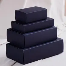 100 шт Быстрая на заказ черная упаковка картонная коробка черная упаковка подарочная коробка черный бумажный ящик коробки подарочная картонная коробка