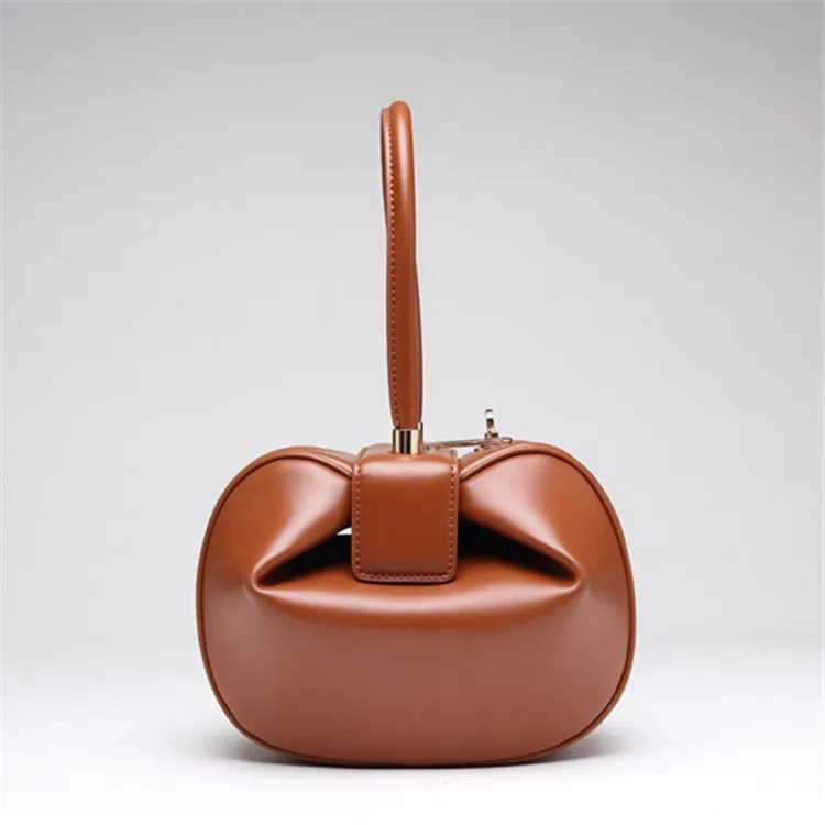 Женские сумки на запястье из натуральной кожи Boston, сумка-ведро, сумка в форме бочонка, винтажная Сумка-тоут с верхней ручкой, женская сумка-тоут - Цвет: Caramel Large
