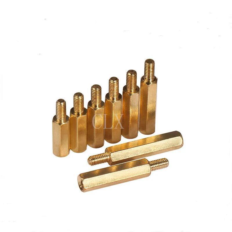 

50Pcs/lot M3*6/8/10/12/15/20+6mm Hex Nut Spacing Screw Brass Threaded Pillar PCB Computer PC Motherboard Standoff Spacer